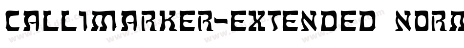 Callimarker-Extended Normal字体转换